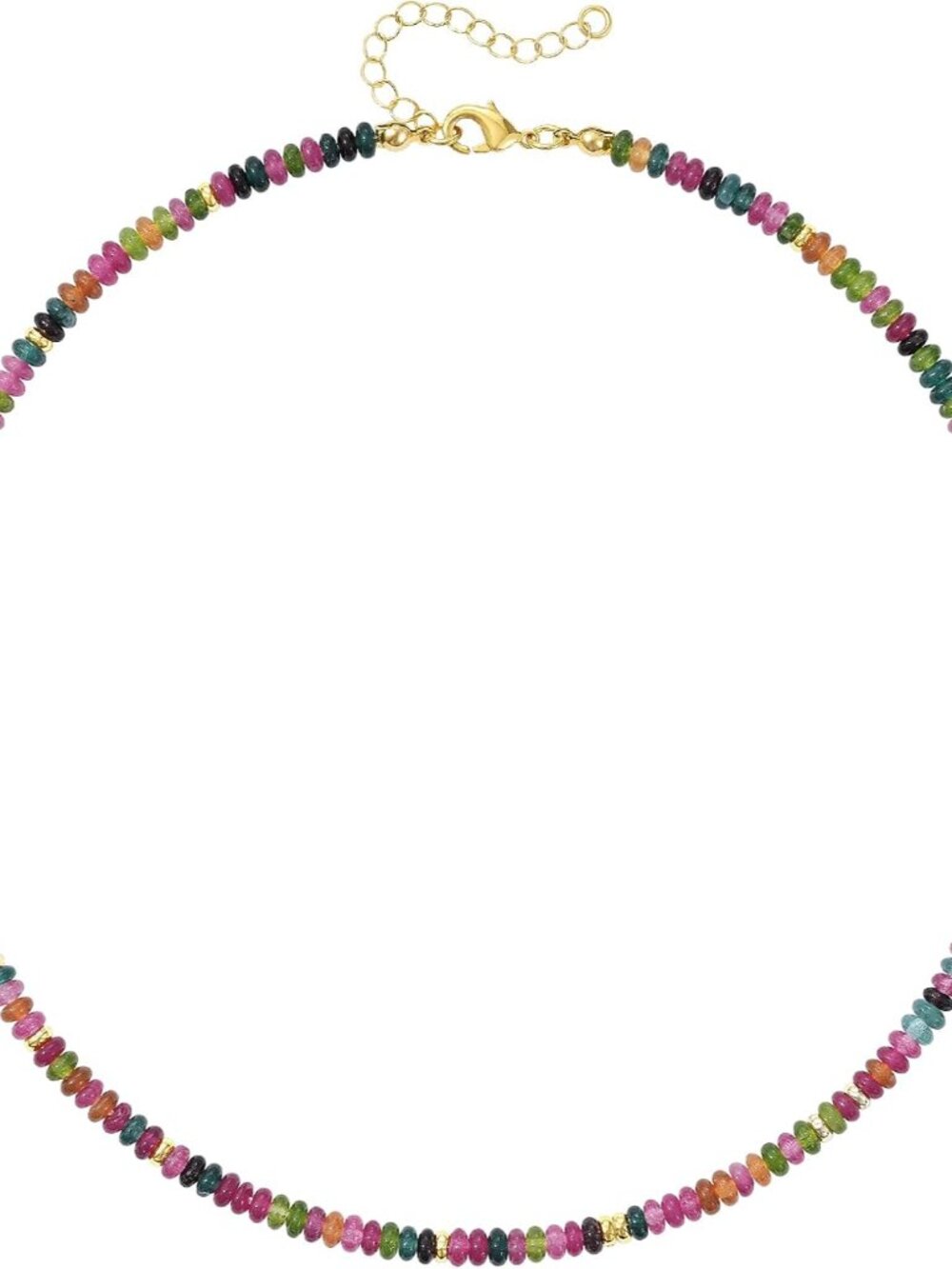 Colorful Gemstone Choker Necklace – Perfect for Summer Days & Special Occasions